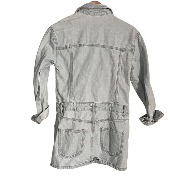 Zara Denim Mini Dresz - Picture 3 of 4